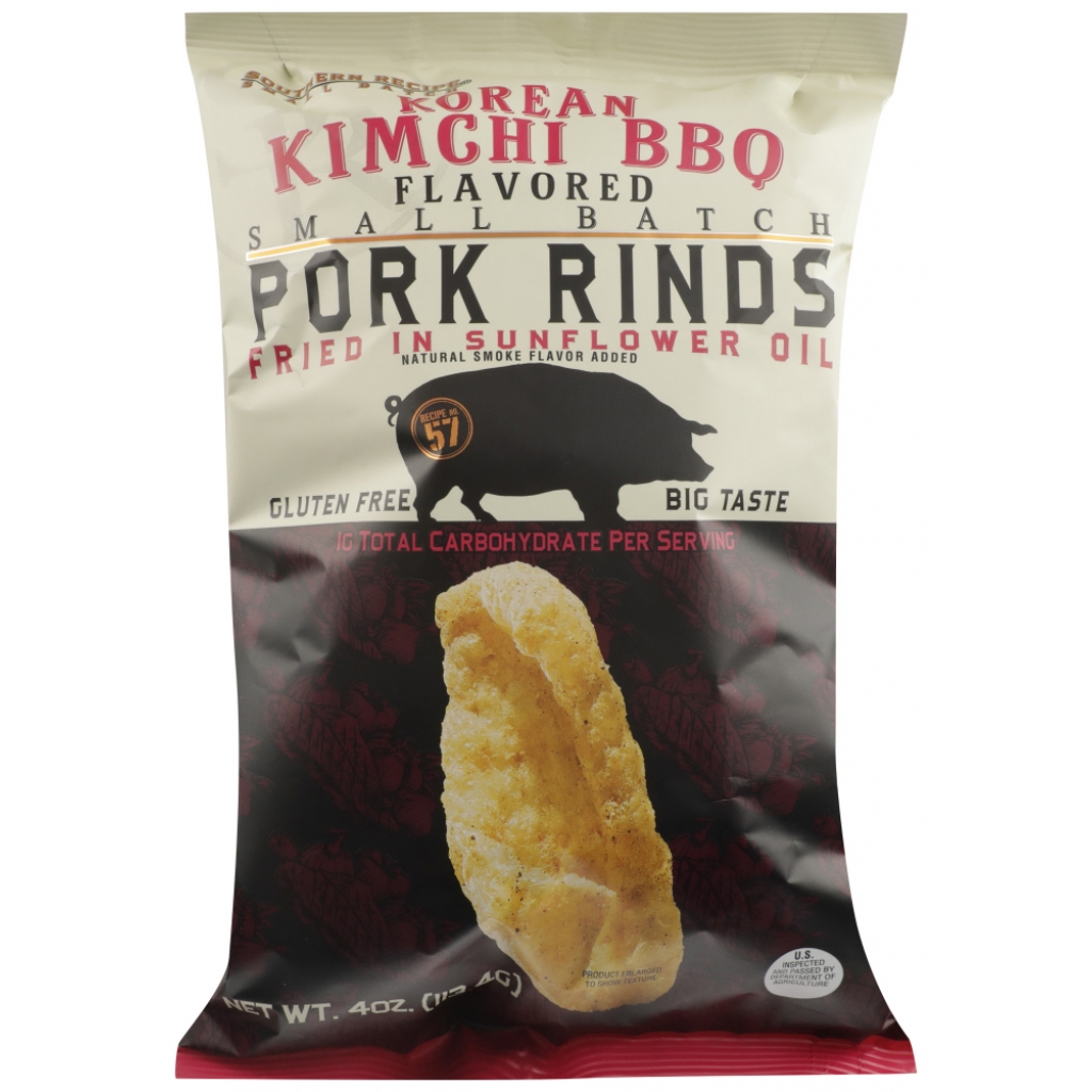 Kimchi BBQ Pork Rinds, 4 oz