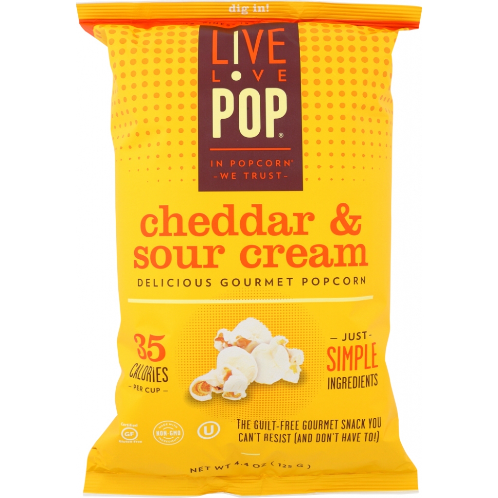 Cheddar & Sour Cream Popcorn - Flavorful Snack