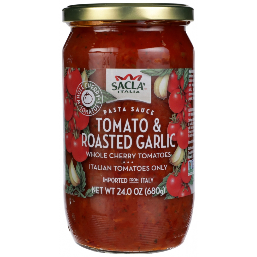 Whole Cherry Tomato & Roasted Garlic Pasta Sauce, 24 oz