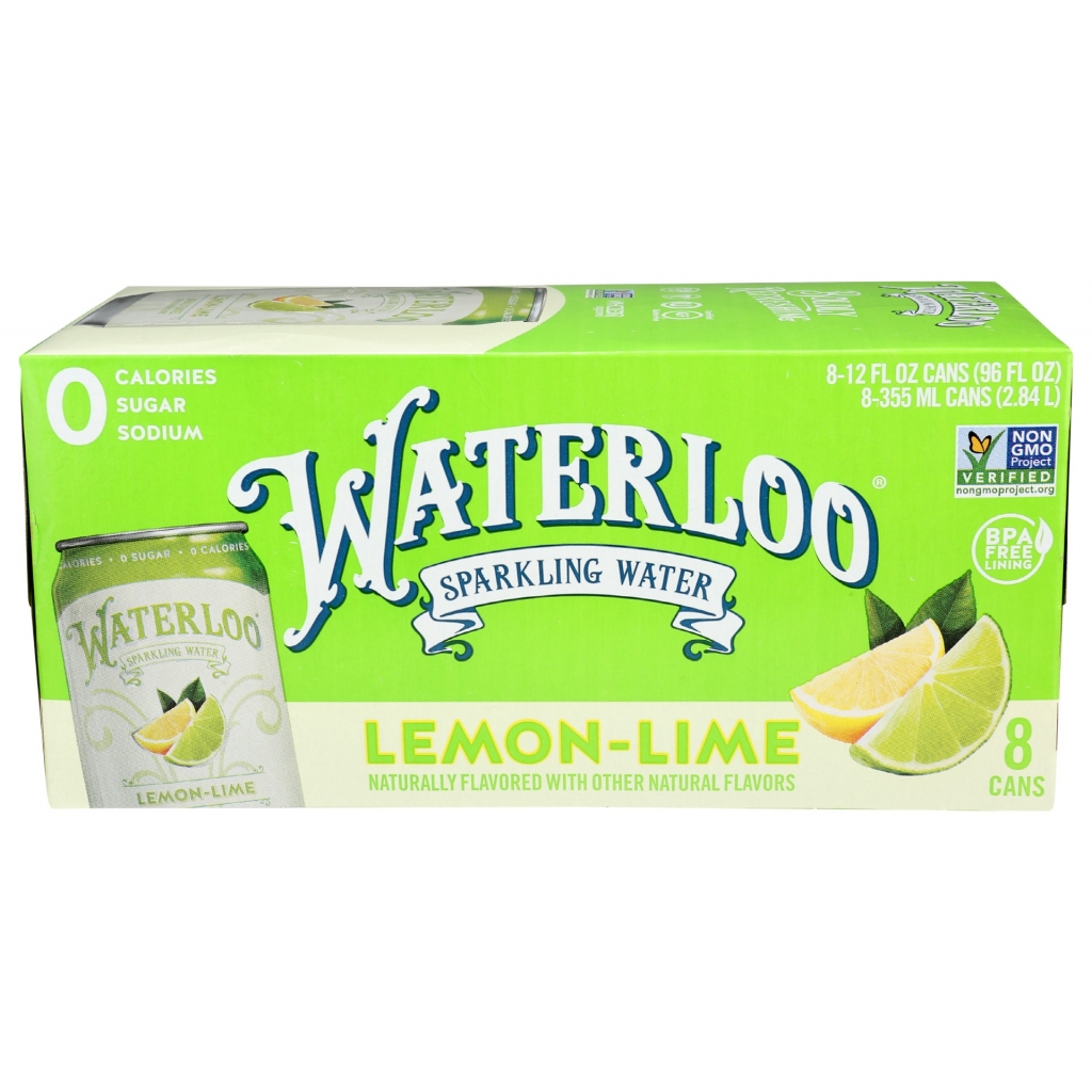 Lemon Lime Sparkling Water 8-Pack - 96 fl oz