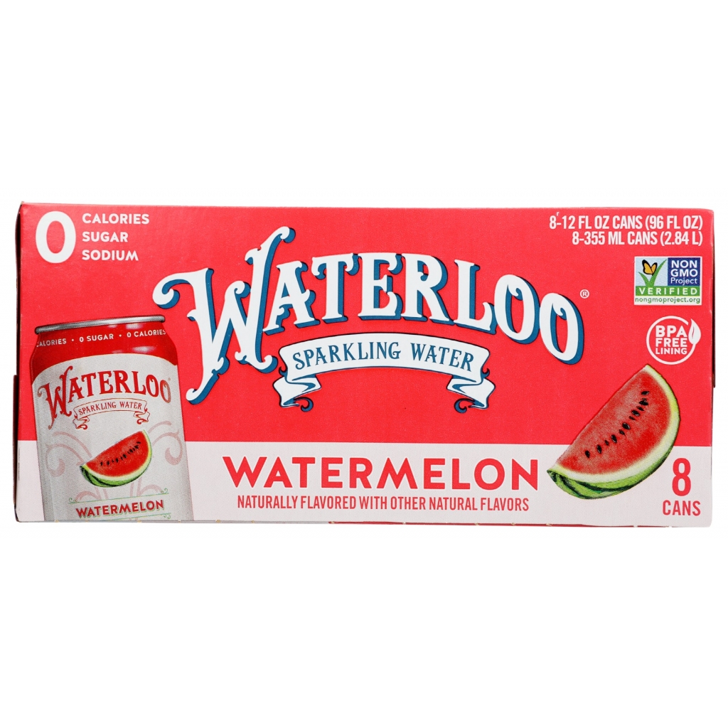 Watermelon Sparkling Water - 8 Pack - 96 fl oz