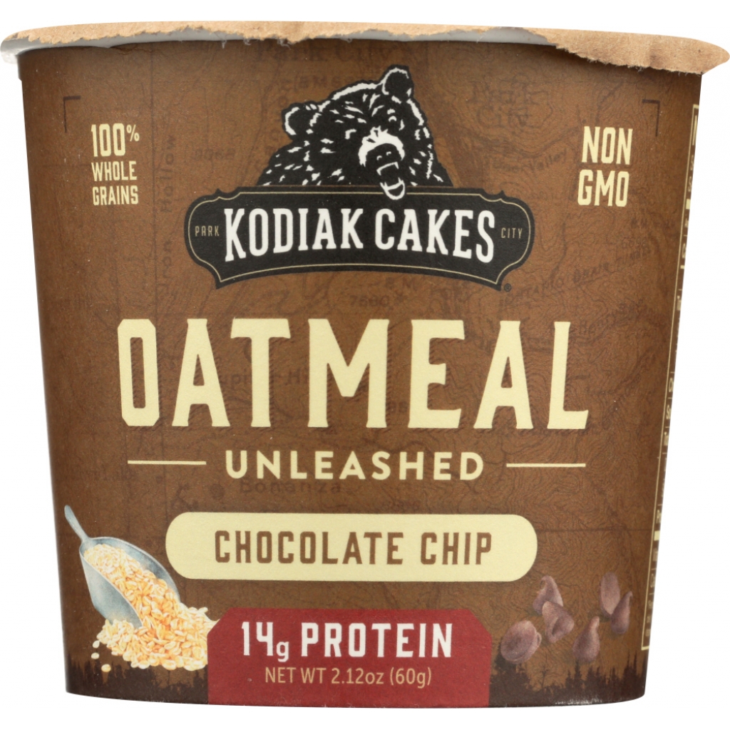 Oatmeal Cup Unleashed: Chocolate Chip Flavor, 2.12 oz