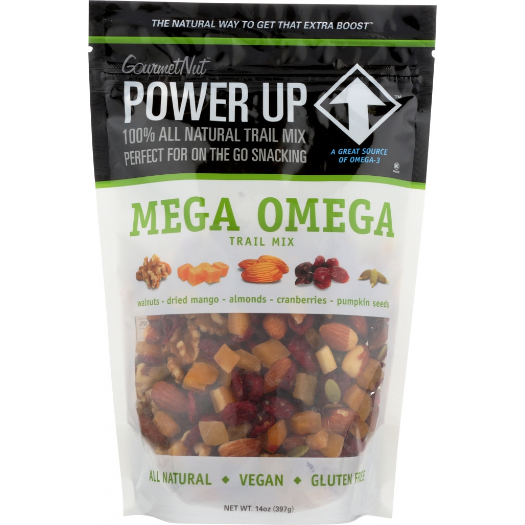 Mega Omega Trail Mix - Healthy Snack Option (14 oz)