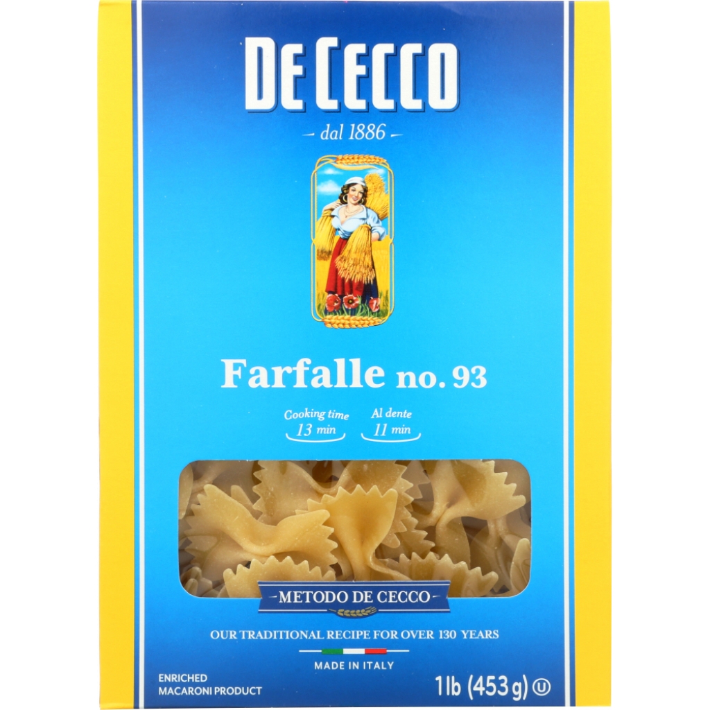 De Cecco Farfalle Pasta, 16 oz