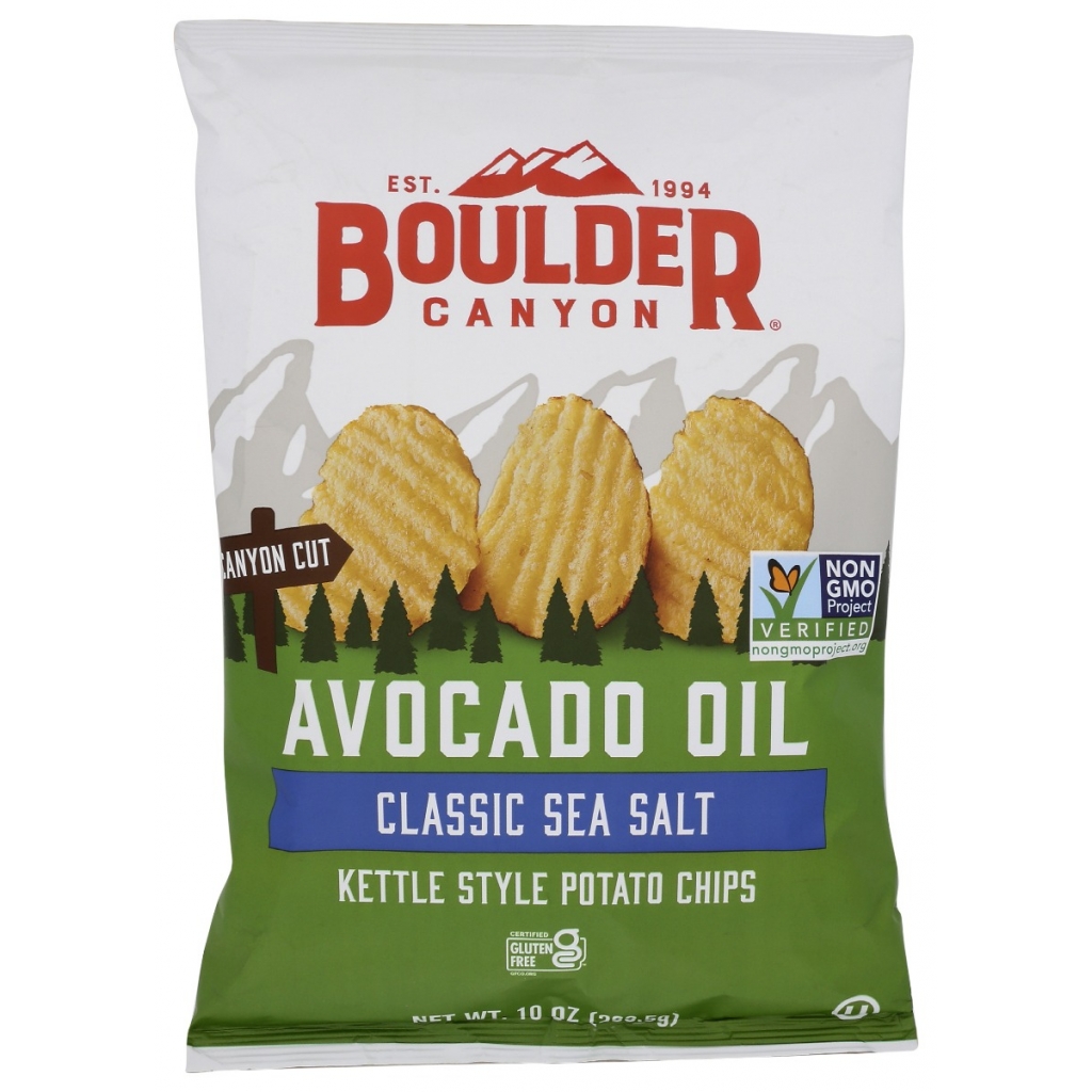 Sea Salt Avocado Oil Kettle Chips, 10 oz