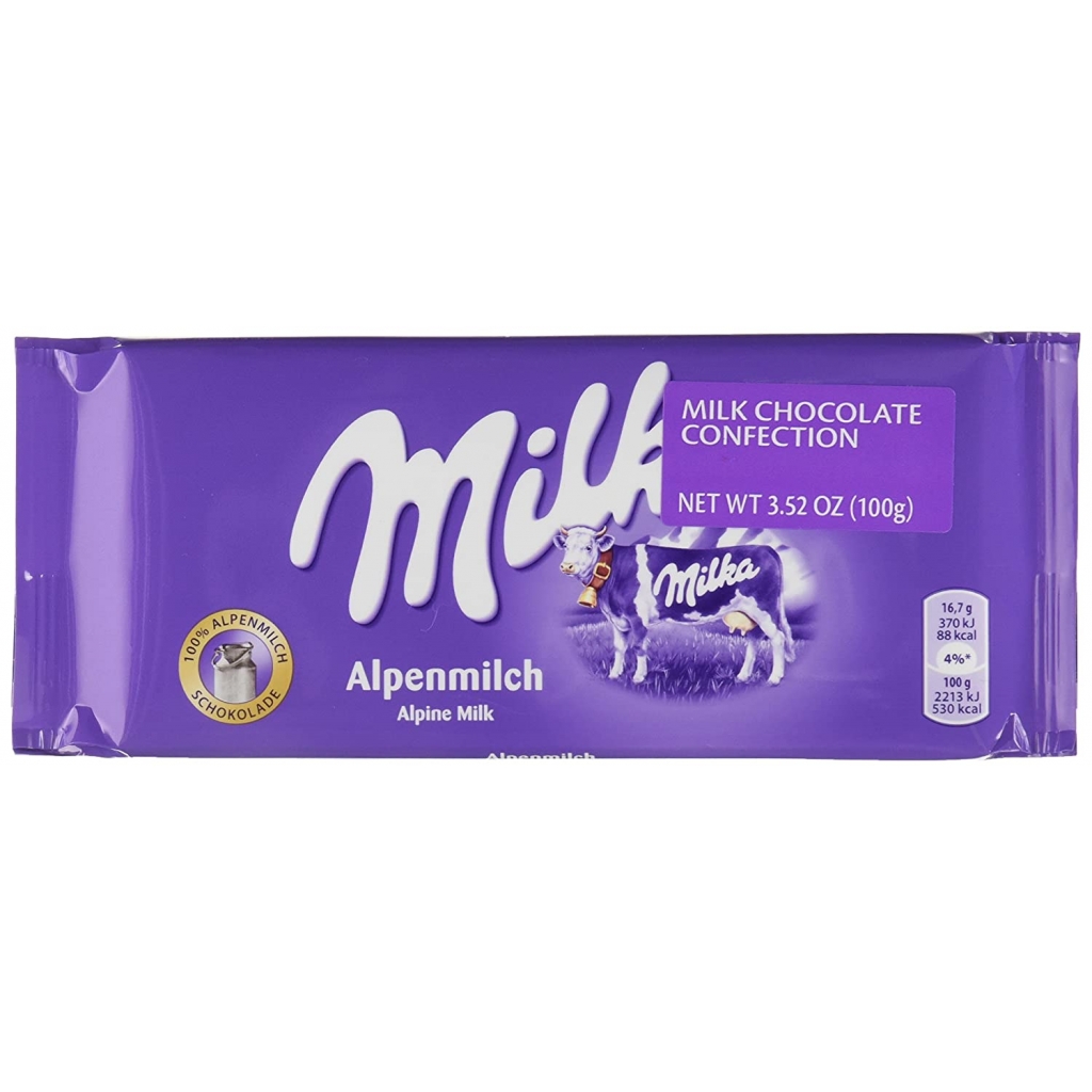 Milka Alpine Milk Chocolate Bar - 3.52 oz.