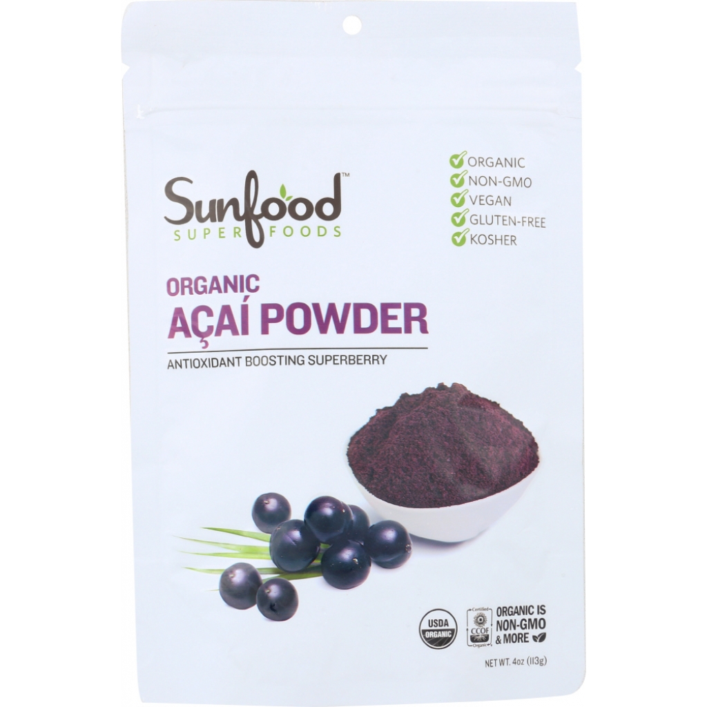 Organic Açaí Powder - Nutrient-Rich Superfood, 4 oz