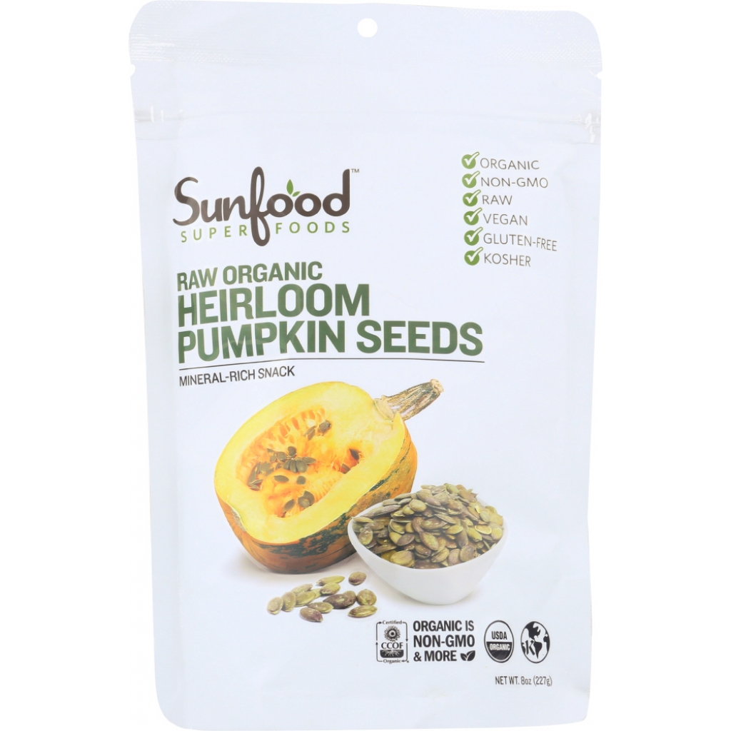 Heirloom Organic Pumpkin Seeds, 8 oz