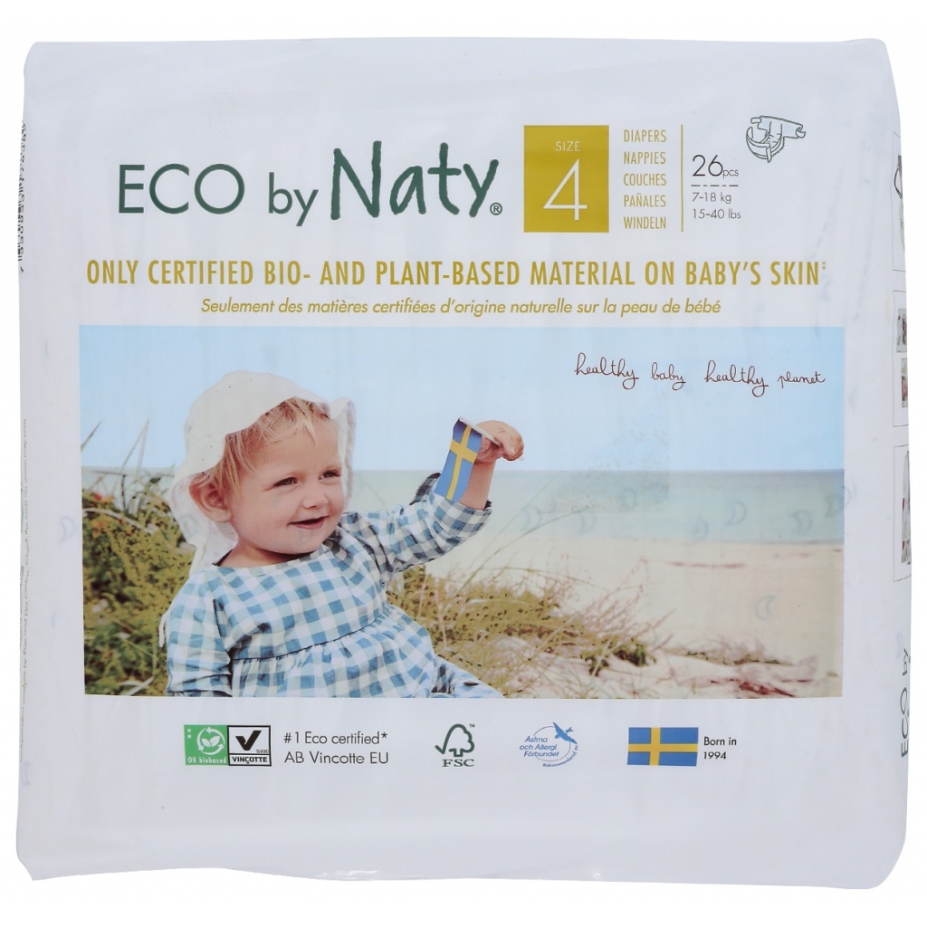 Eco-Friendly Size 4 Diapers - 26 count