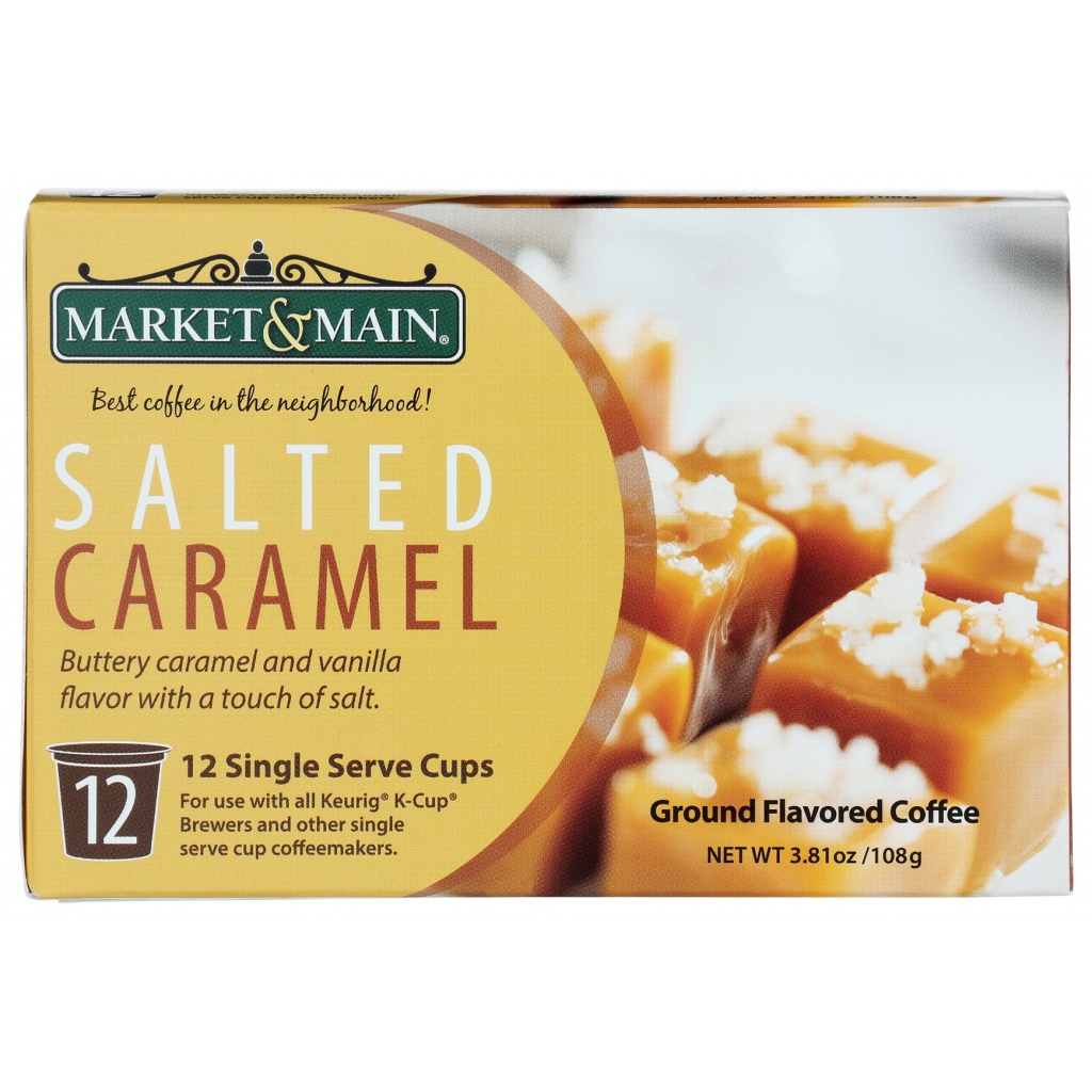 Single Serve Salted Caramel Coffee Pods, 12 Count