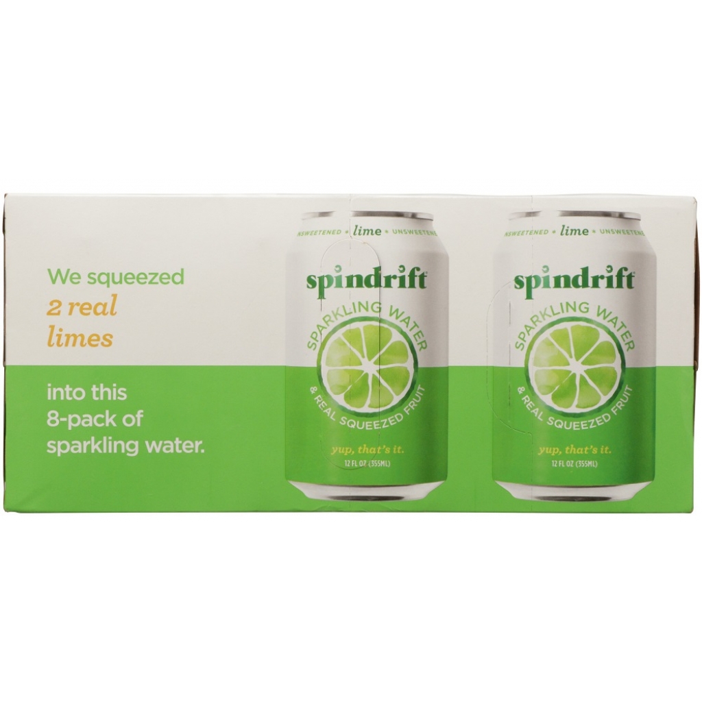 Sparkling Lime Water - 8 Pack, 96 fl oz