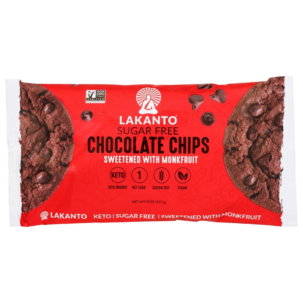 Sugar Free Dark Chocolate Chips - 8 oz