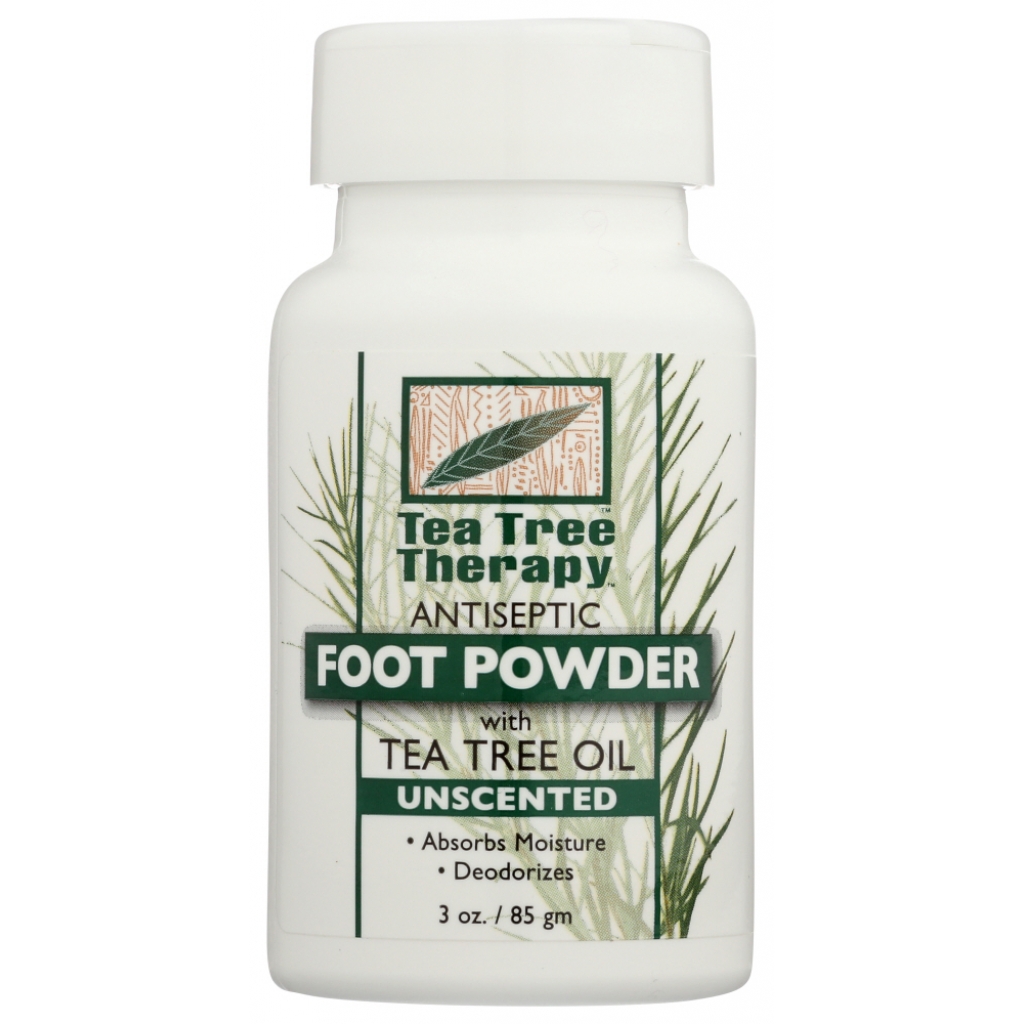 Unscented Tea Tree Therapy Foot Powder - 3 oz