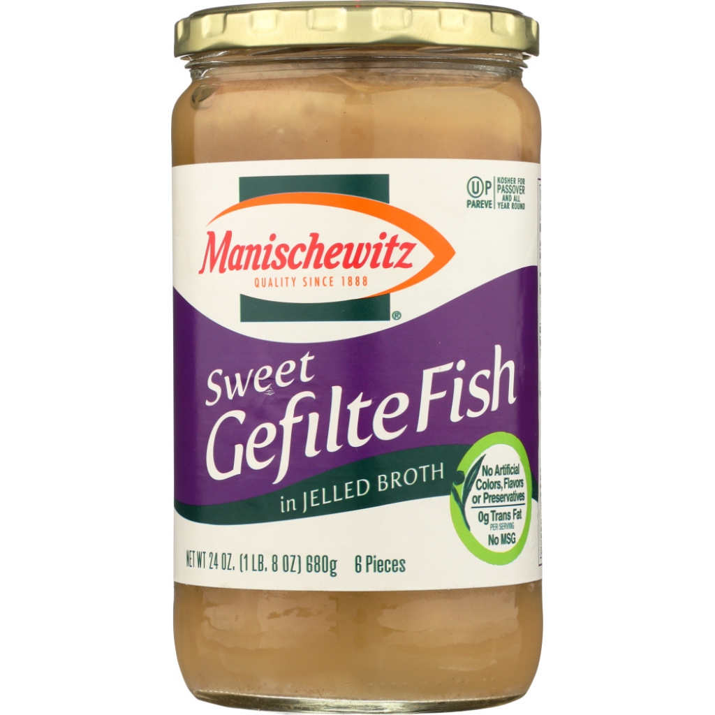 Sweet Jelled Broth with Fish Gefilte, 24 oz