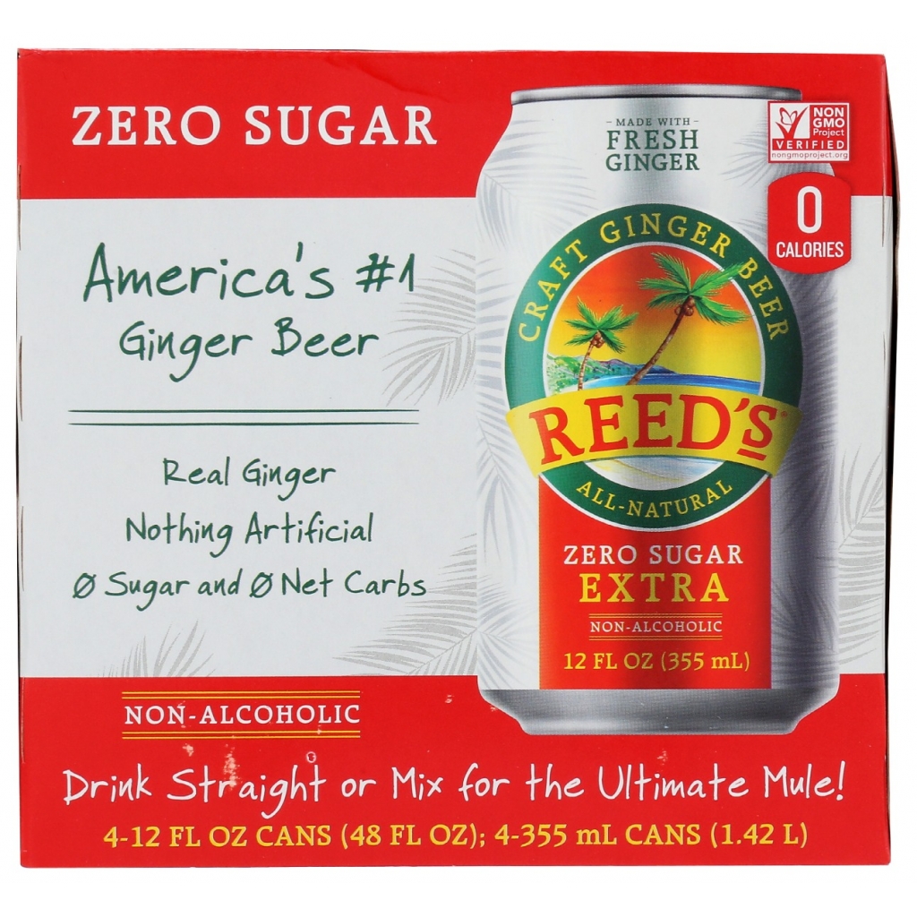 Extra Zero Ginger Soda, 48 fl oz