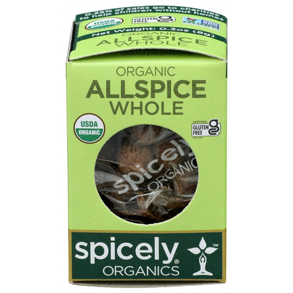 Organic Allspice Whole, 0.3 oz