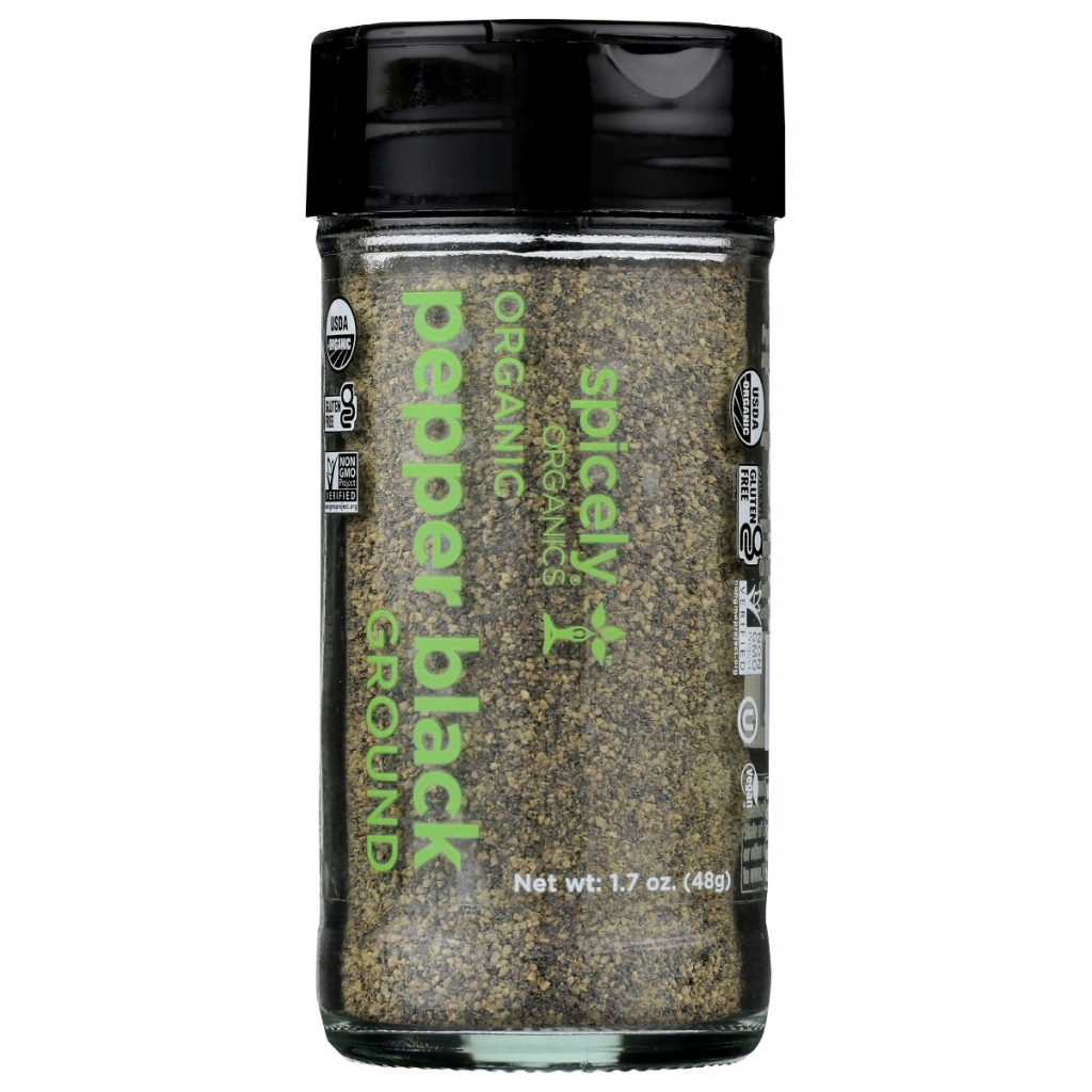 Organic Ground Black Pepper, 1.7 oz