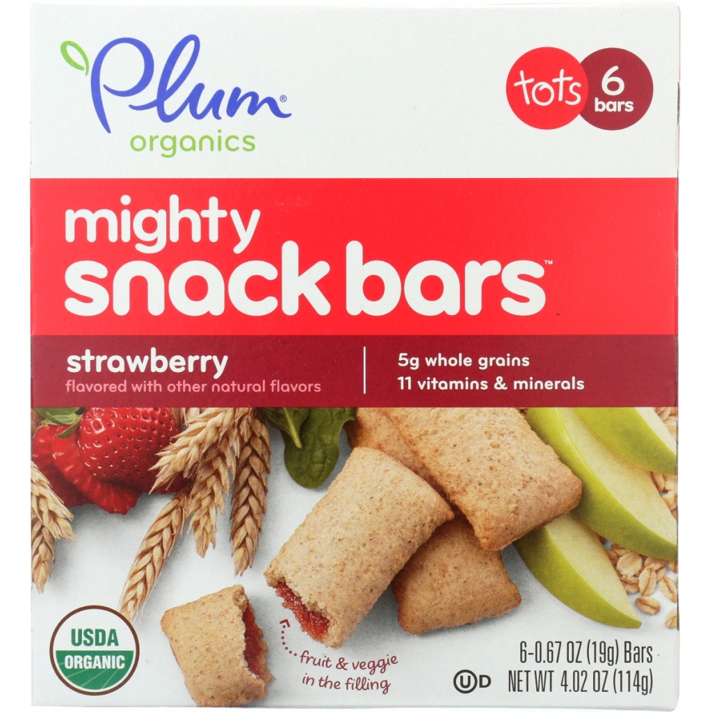 Mighty Snack Bars - Strawberry Flavor - 4.02 oz