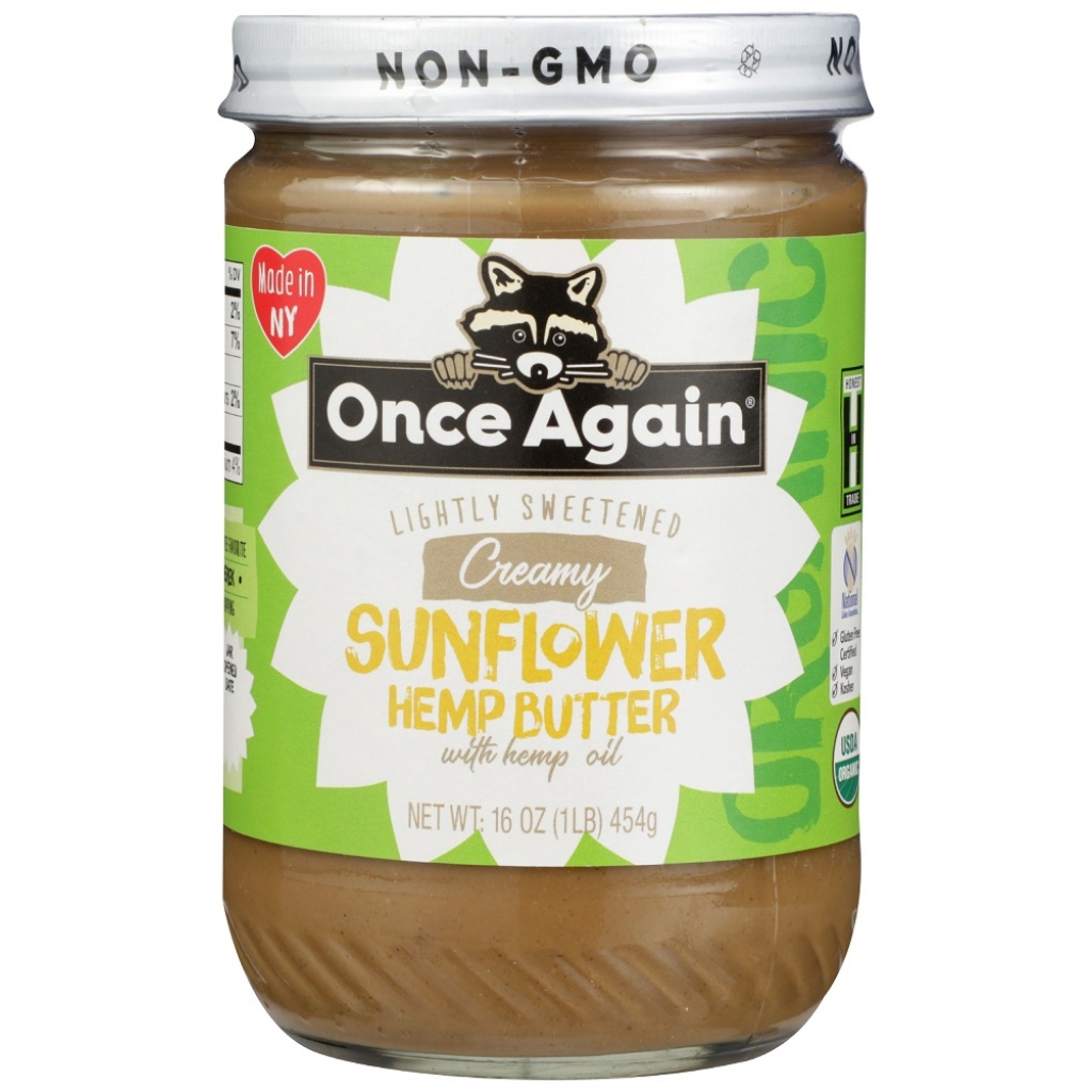 Creamy Sunflower Hemp Butter, 16 oz