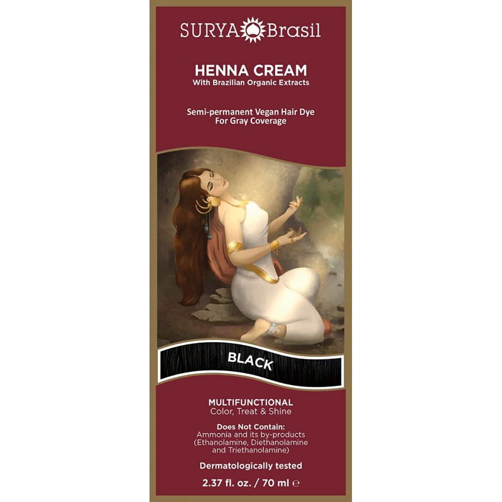 Surya Brasil Henna Cream - Black Hair Color