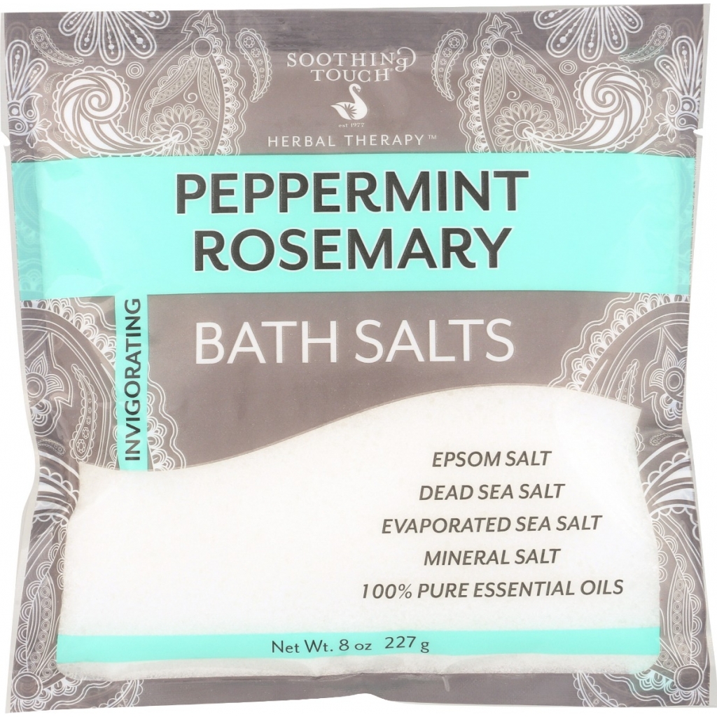 Peppermint Rosemary Bath Salt, 8 oz