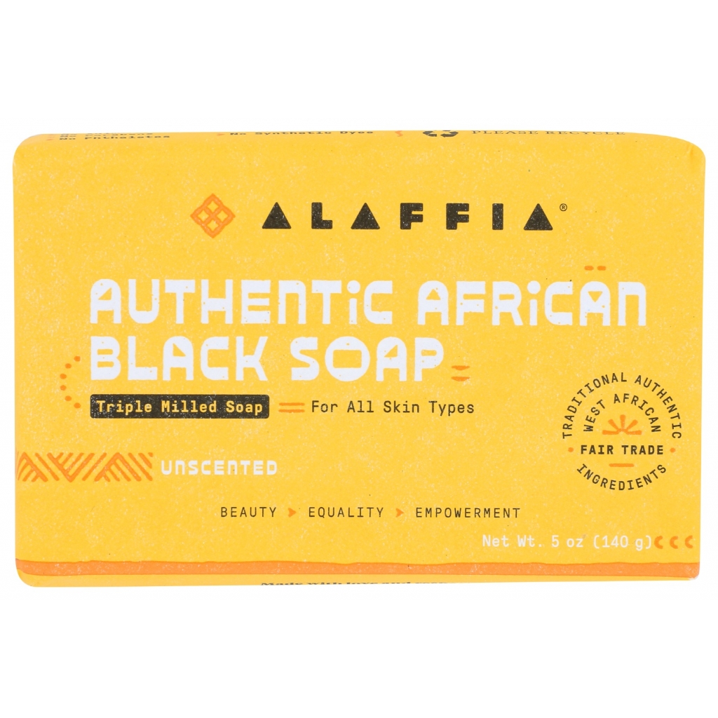 Unscented Authentic African Black Soap - 5 oz