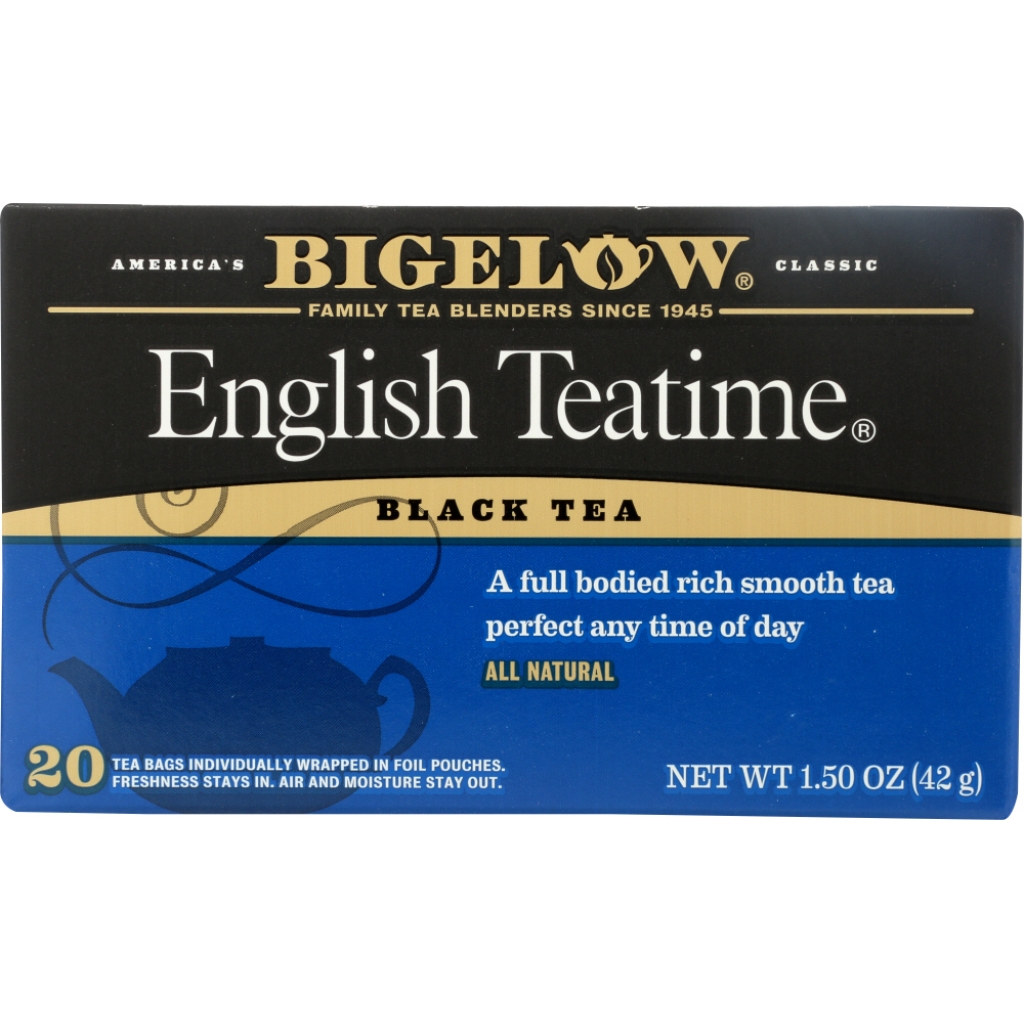 Premium English Teatime Black Tea - 20 Bags, 1.5 oz