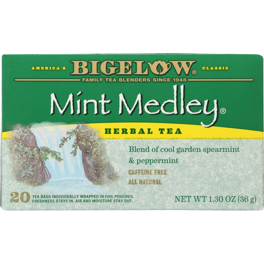 Mint Medley Herbal Tea - Fresh & Refreshing, 20 Bags, 1.3 oz