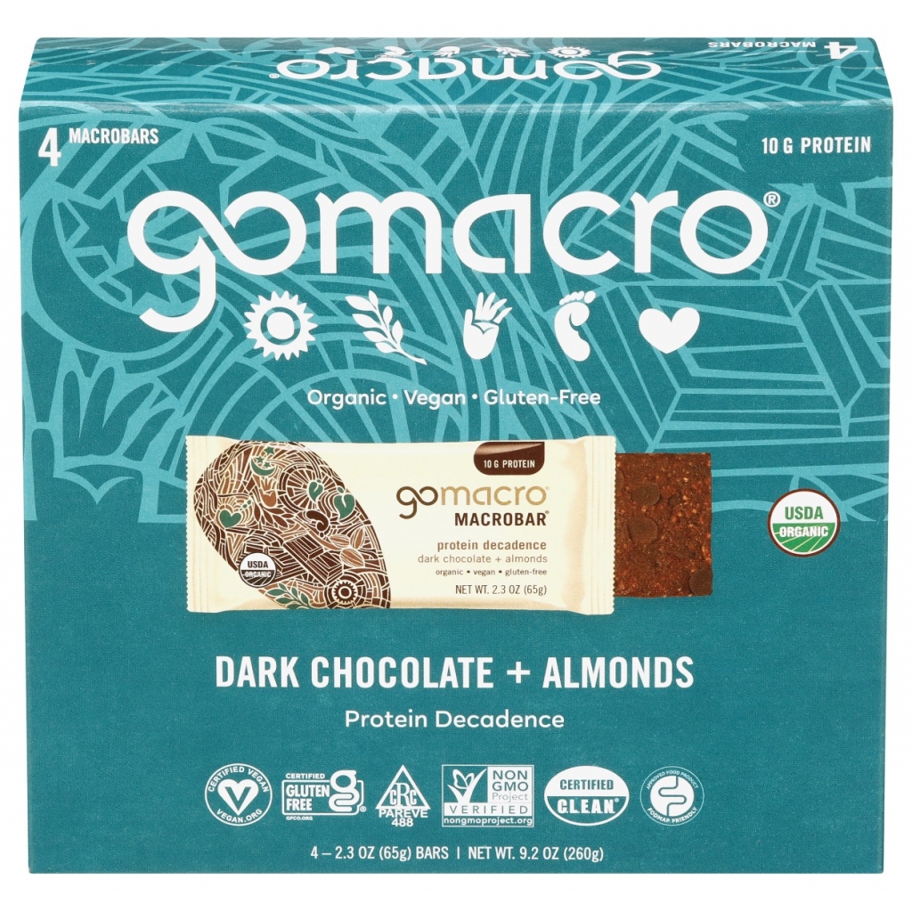 Dark Chocolate Almond Bars – Vegan Treats, 9.2 OZ