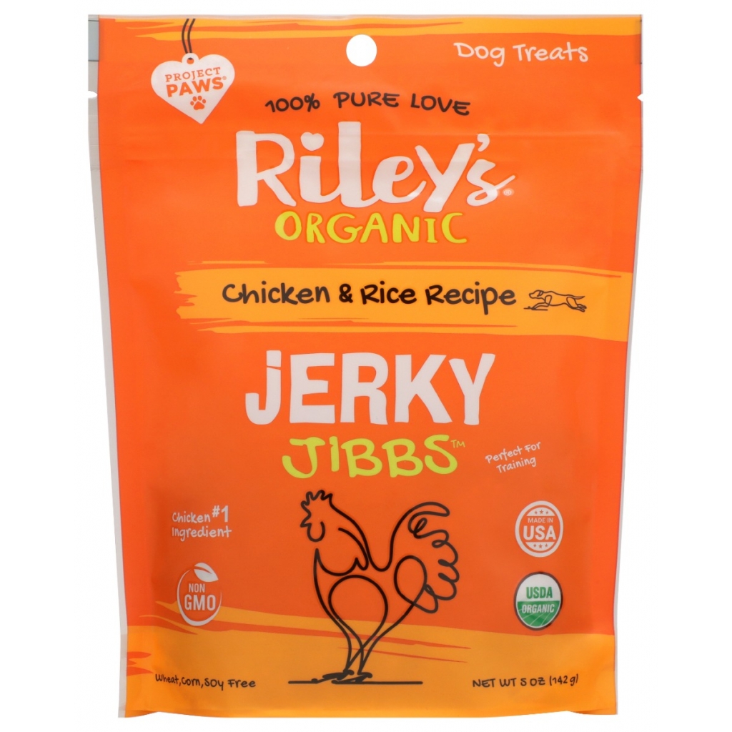 Organic Chicken & Rice Jerky Jibbs, 5 Oz