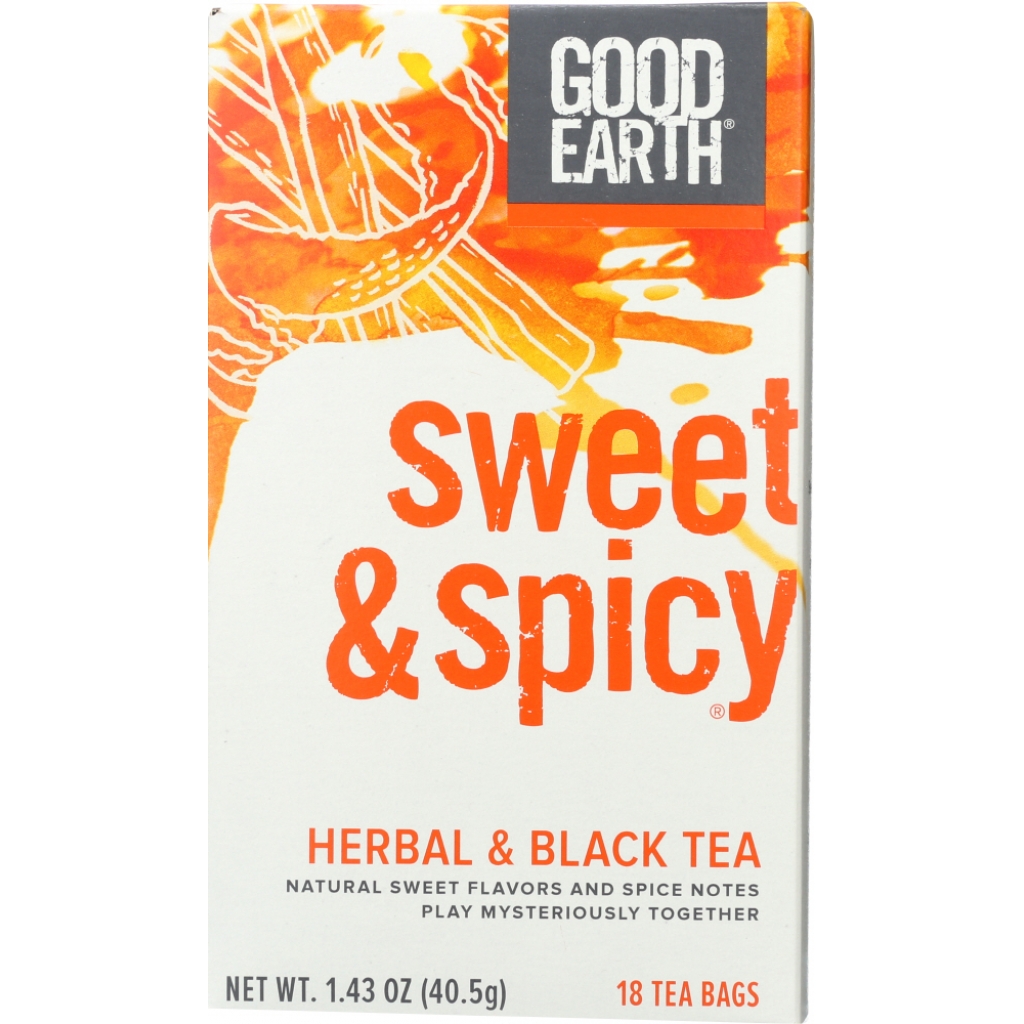 Herbal & Black Tea Blend - Sweet and Spicy, 18 bags