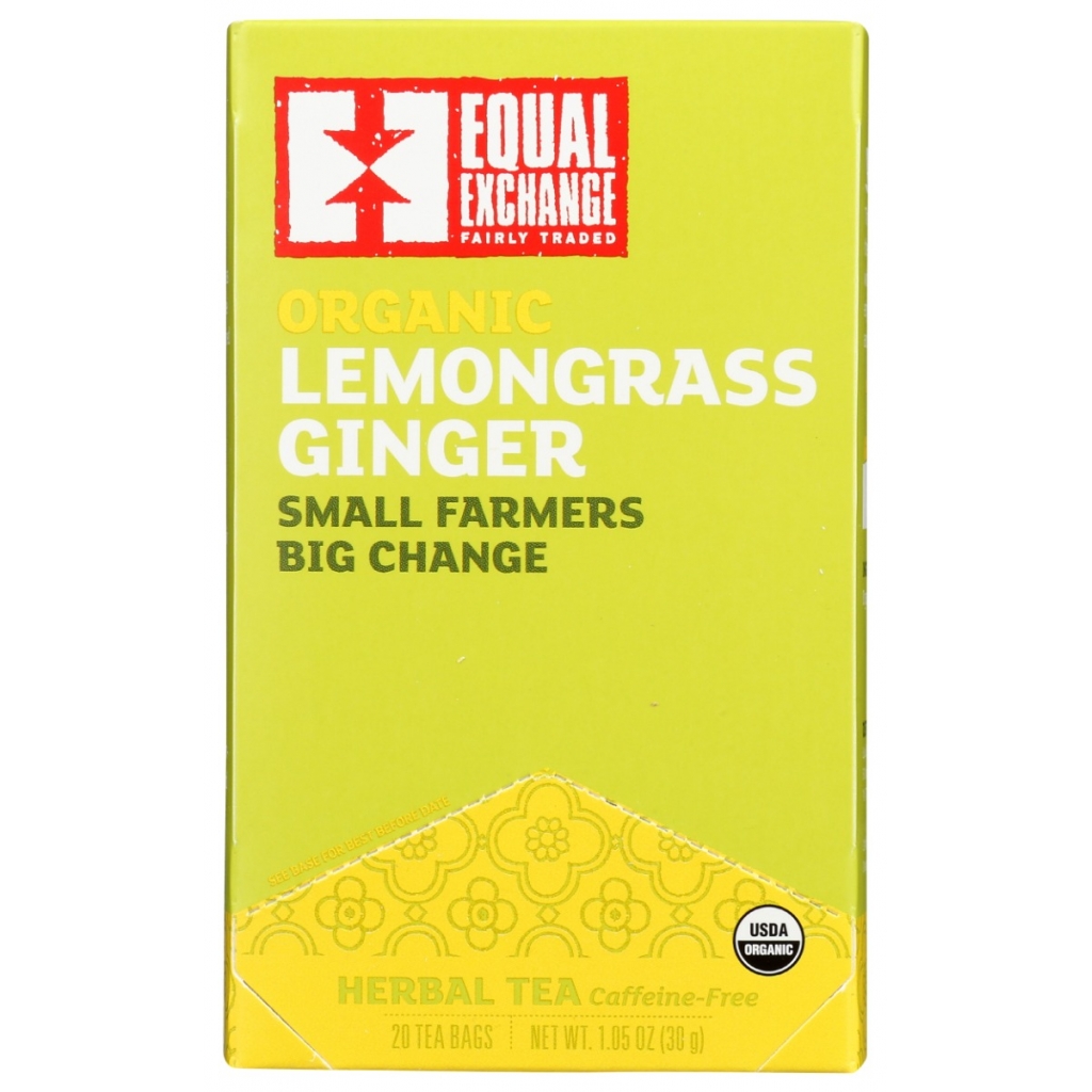 Organic Lemongrass Ginger Tea - 20 Bags