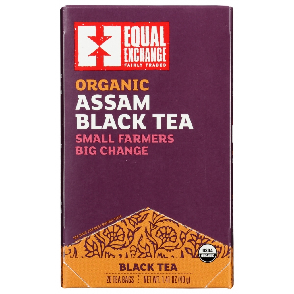 Organic Assam Black Tea Bags, 20 bg