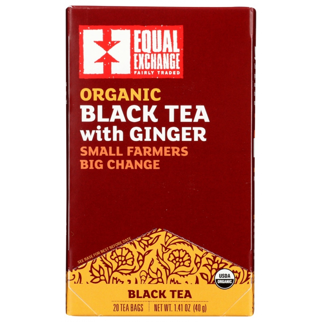 Organic Black Ginger Tea, 20 bags