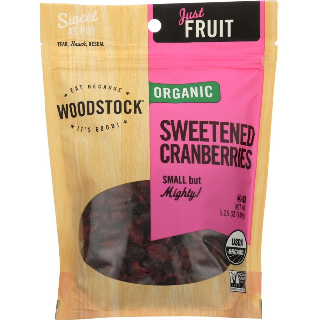 Sweet Dried Cranberries - Seasonal Snack - 5.25oz