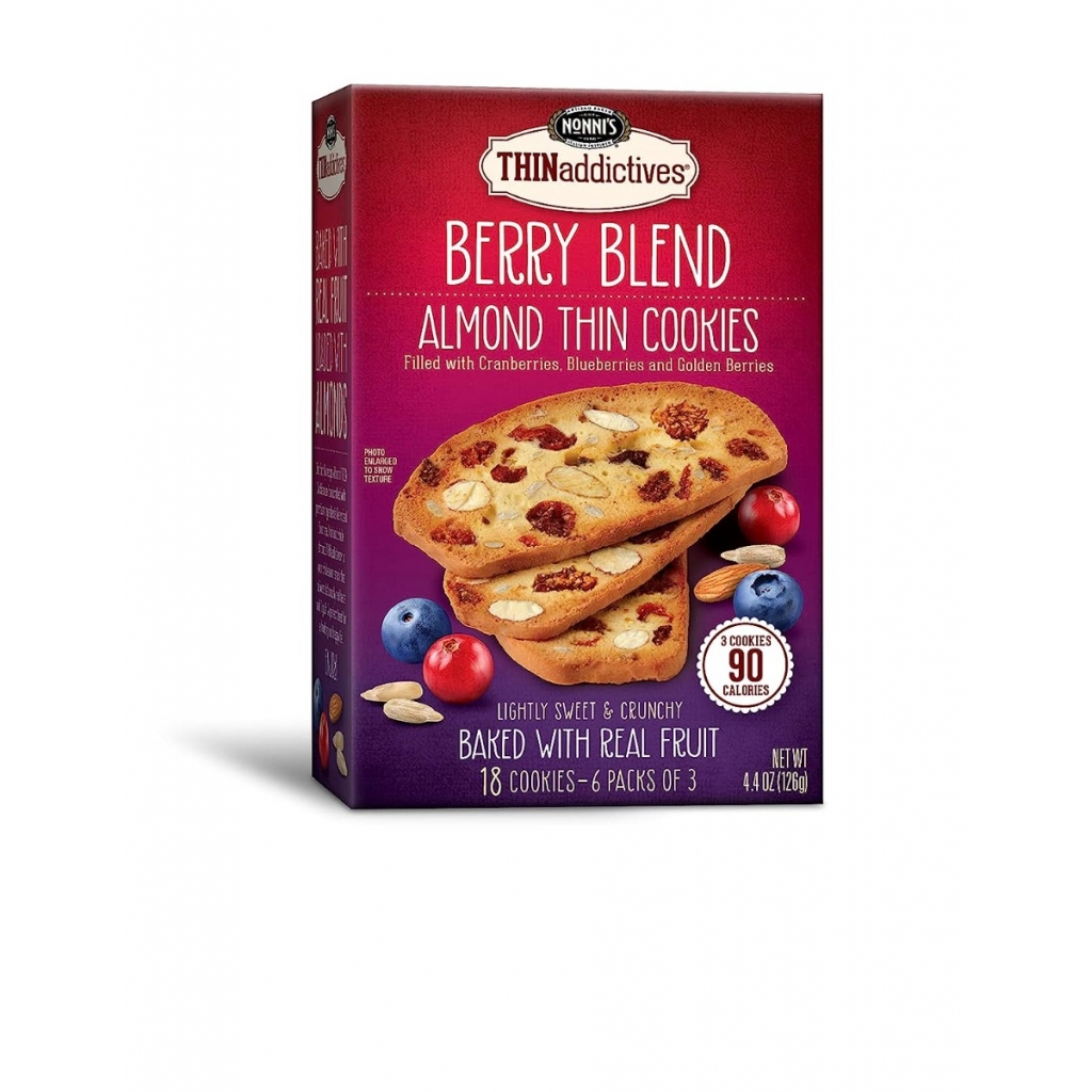 Almond Thin Cookies with Berry Blend - 4.4 oz