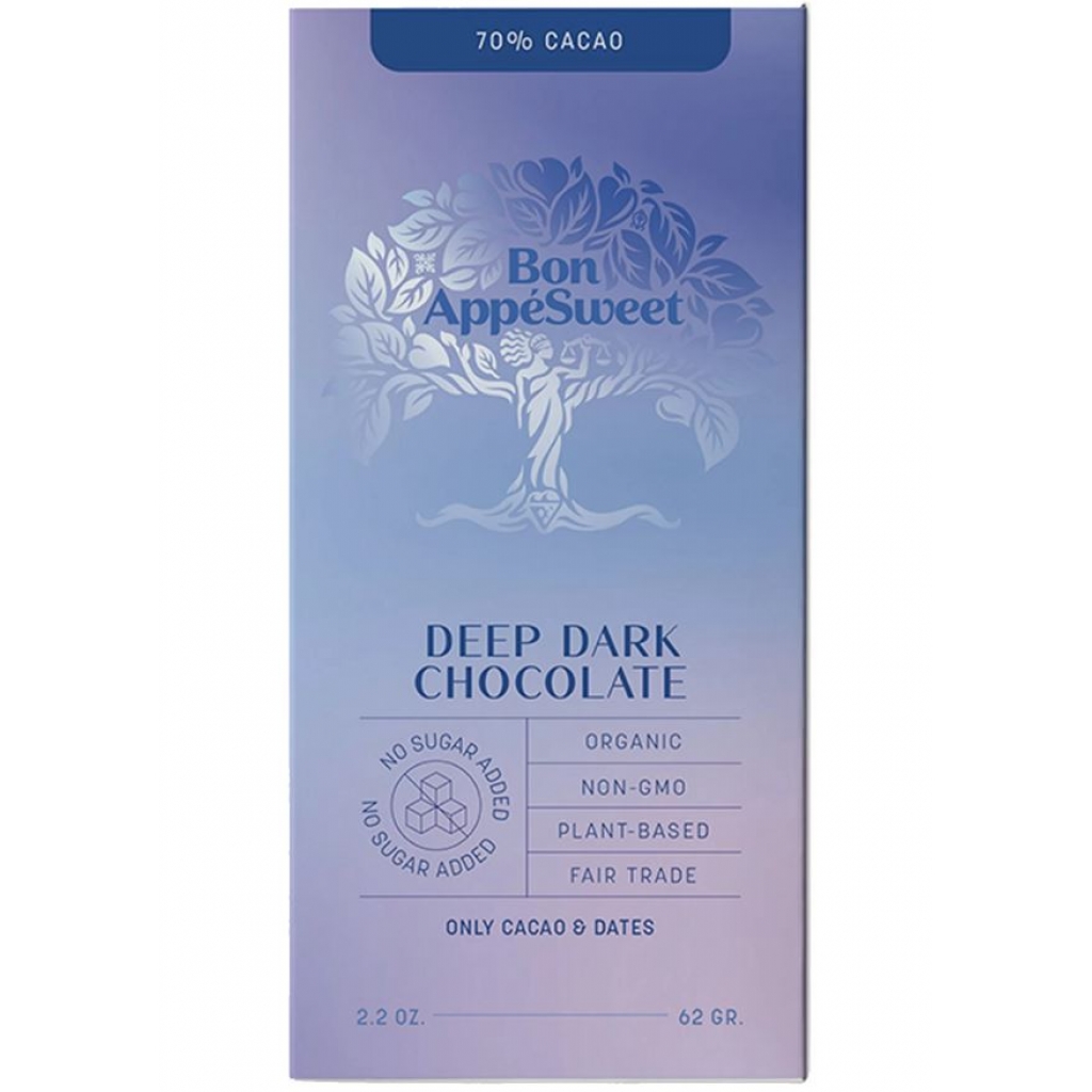 Deep Dark Chocolate Bar - 2.2 oz