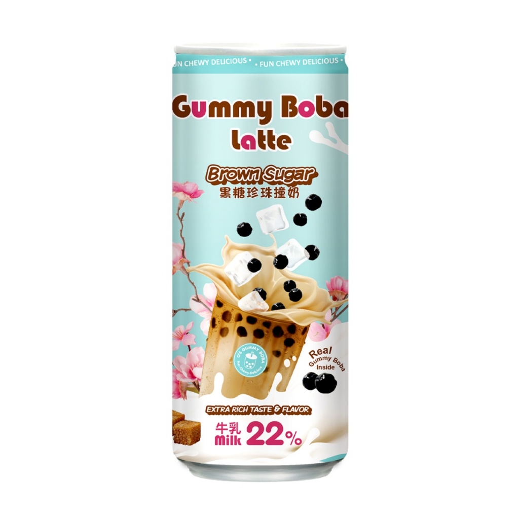 Brown Sugar Gummy Boba Latte, 15.9 oz