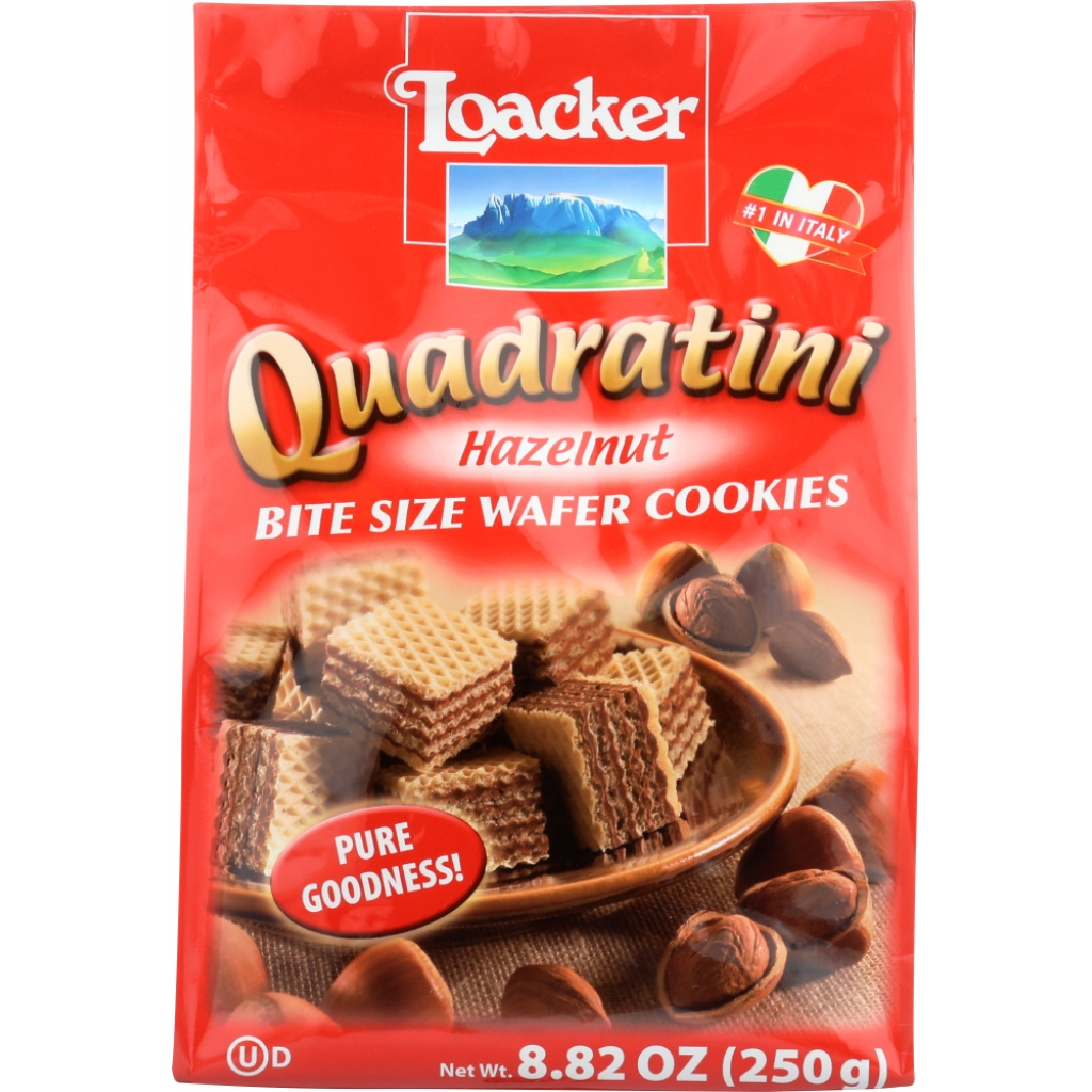 Crisp Quadratini Hazelnut Wafers - 8.82 oz