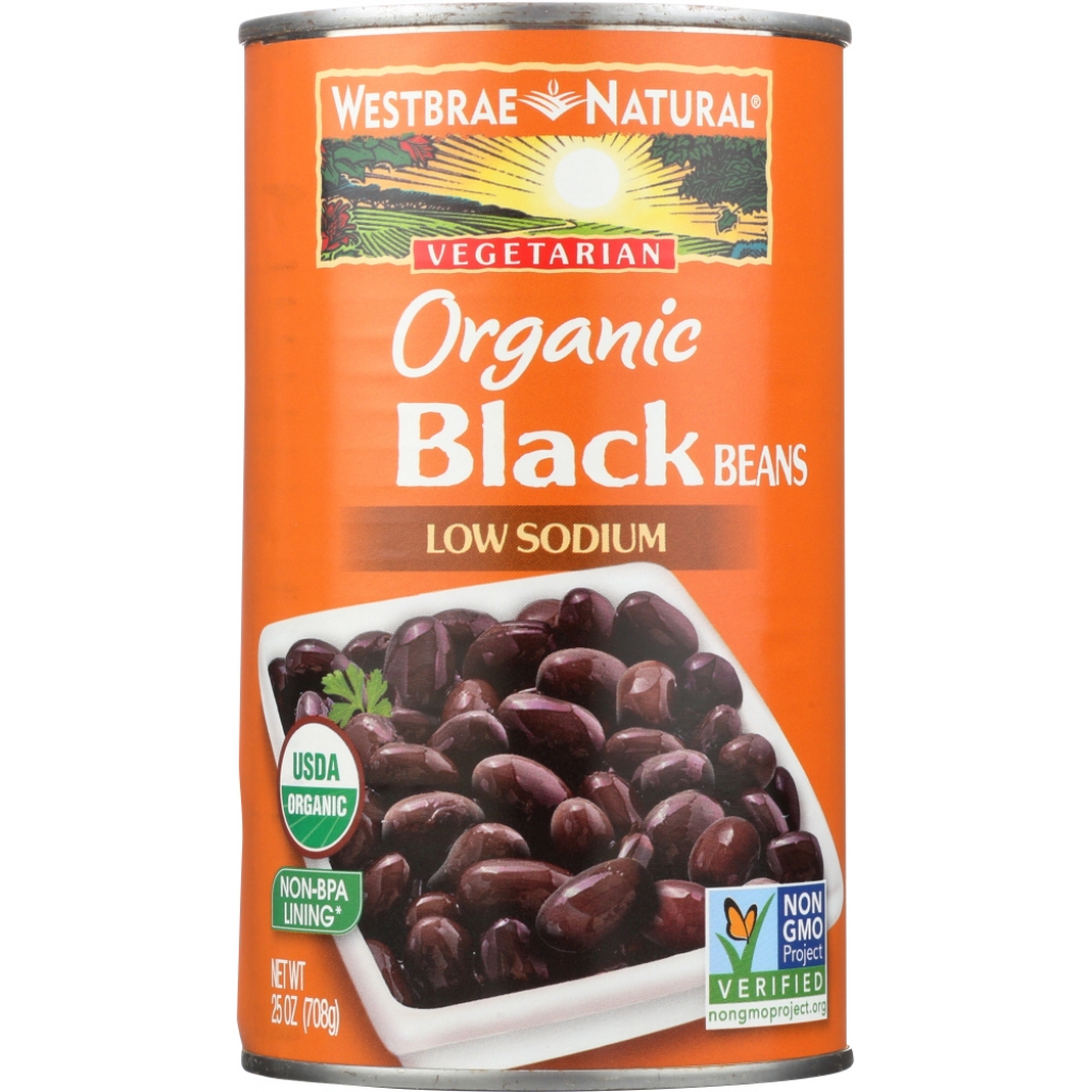 Organic Black Beans, 25 oz