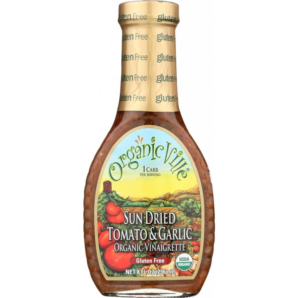 Sun-Dried Tomato Garlic Vinaigrette - Organic - 8 oz