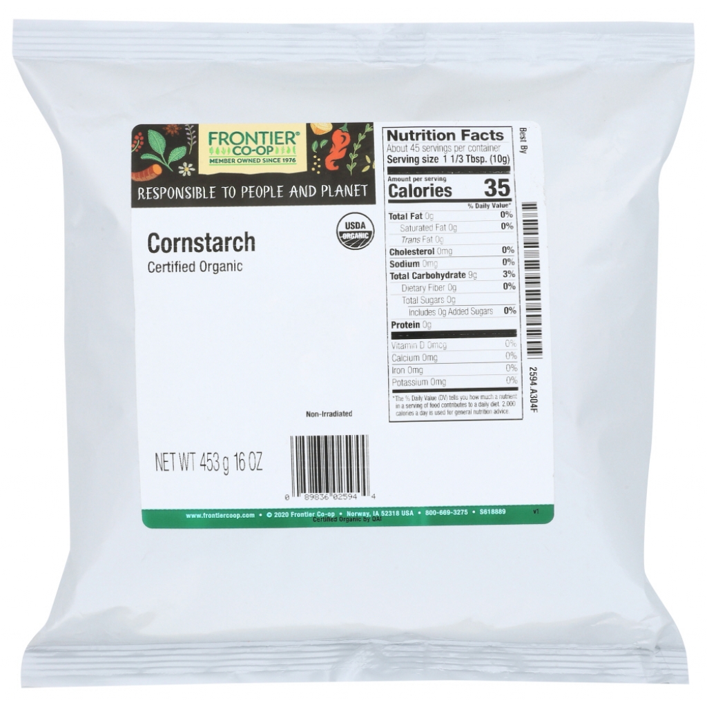 Organic Cornstarch - 16 oz