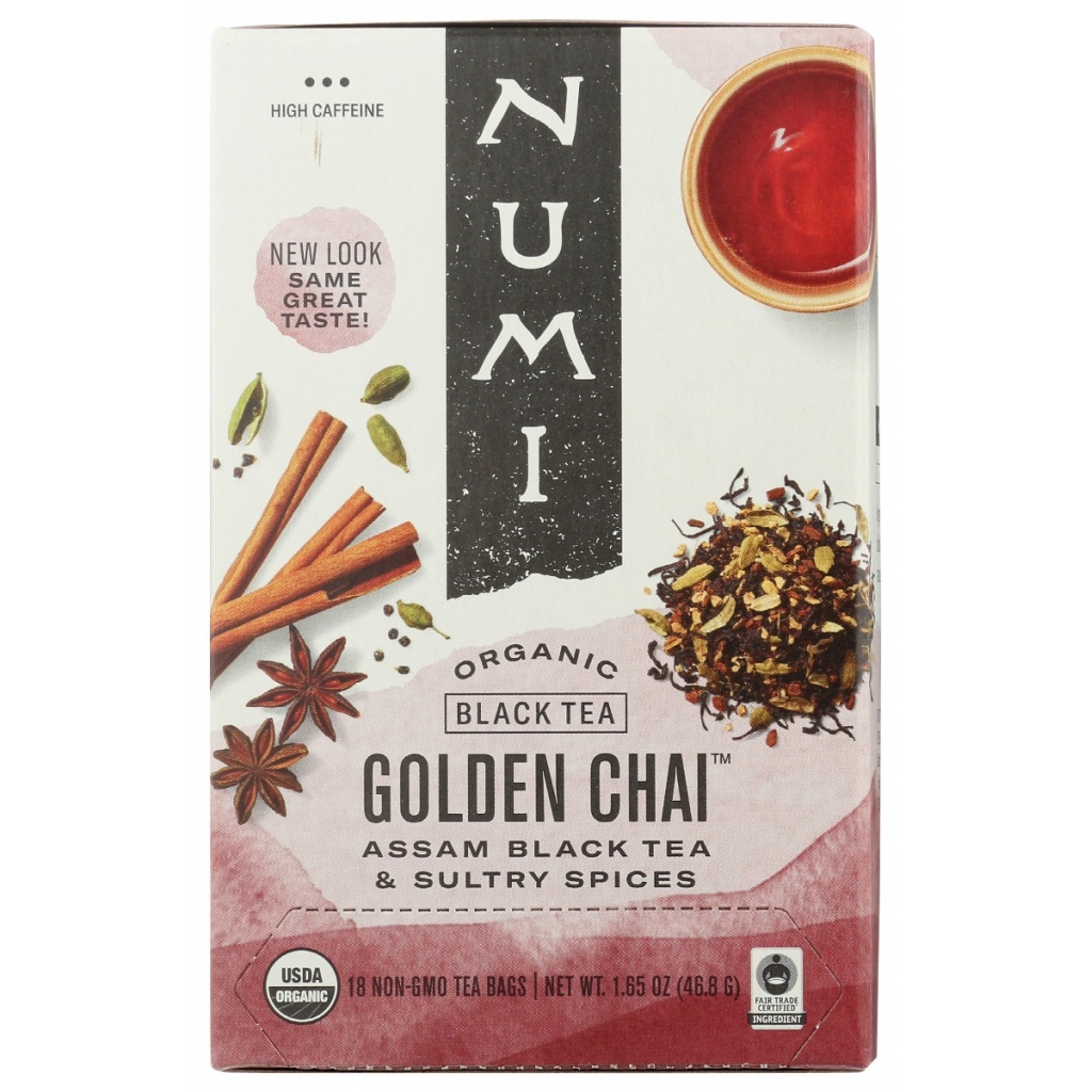 Golden Chai Assam Black Tea Bags - 18 Count