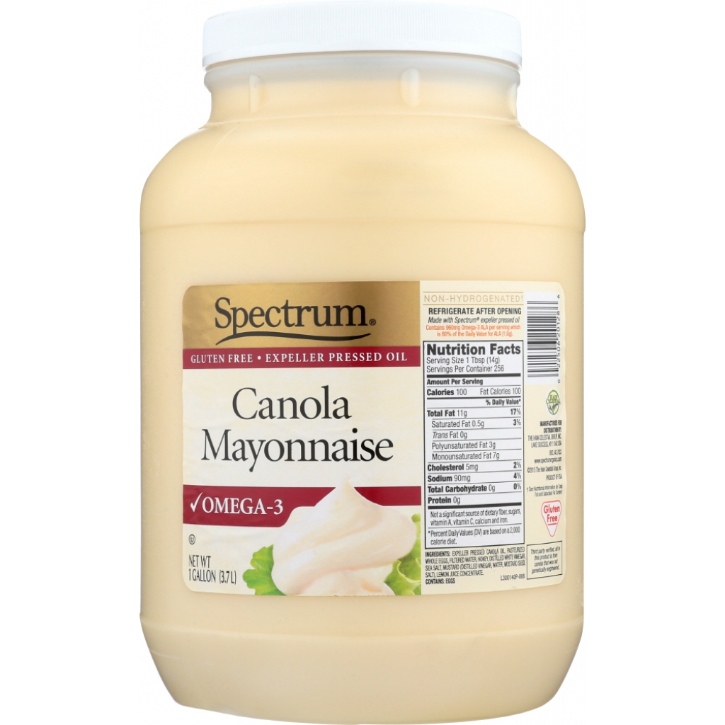 Spectrum Canola Mayonnaise – 1 gallon