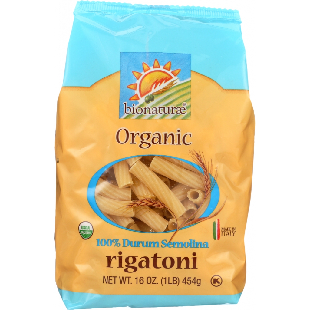 Organic Rigatoni Pasta, 16 oz