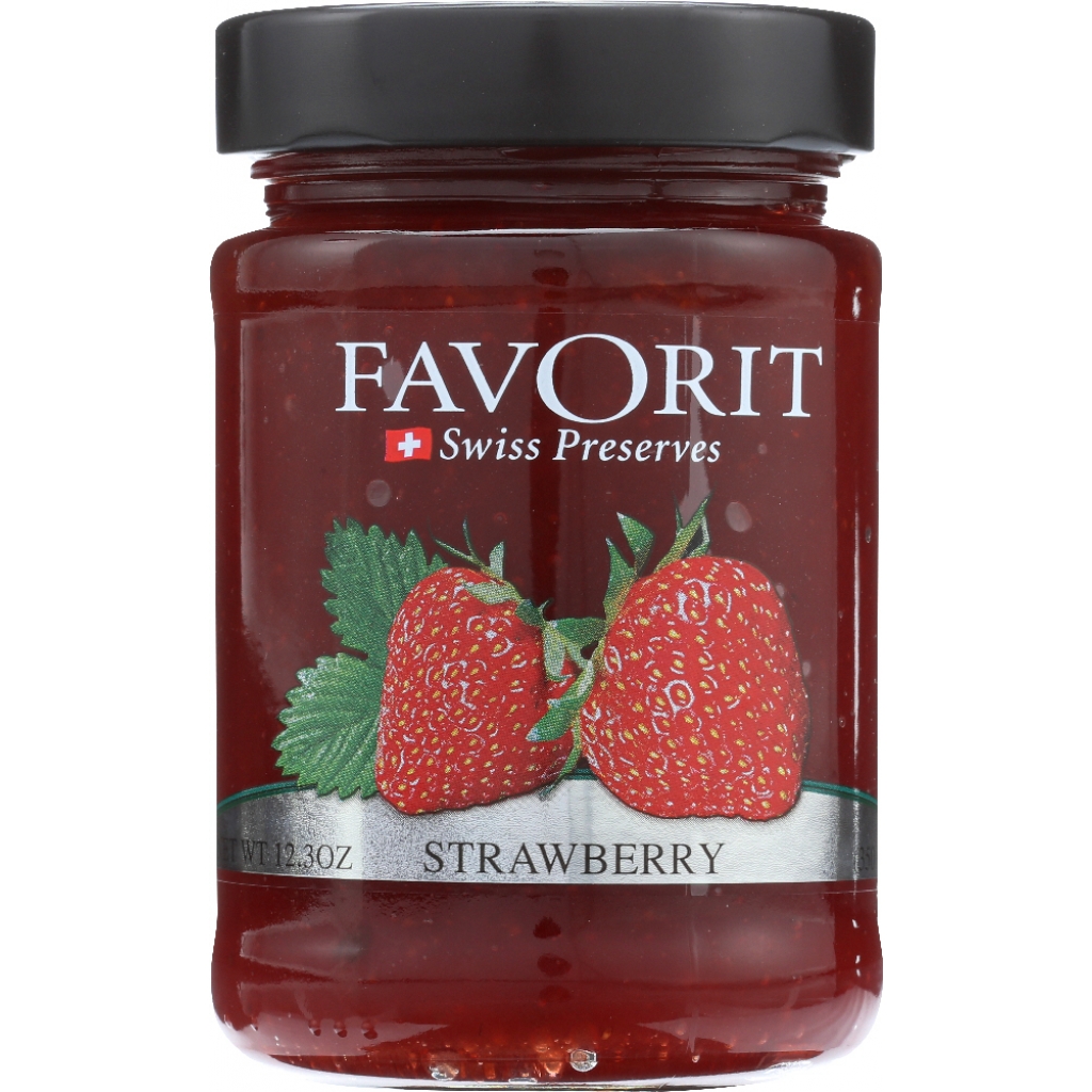 Favorit Swiss Strawberry Preserve - 12.3 oz