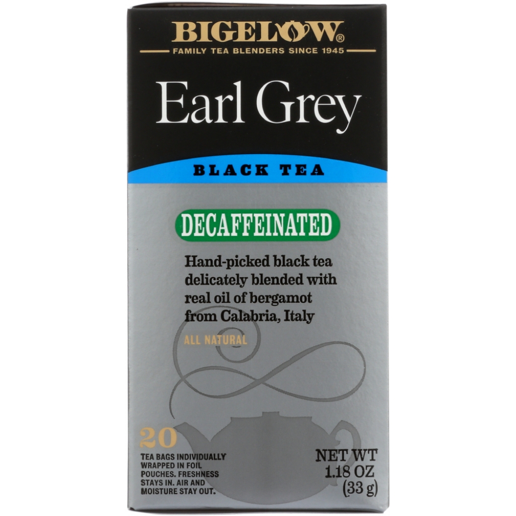 Decaffeinated Earl Grey Tea, 20 Bags, 1.18 oz