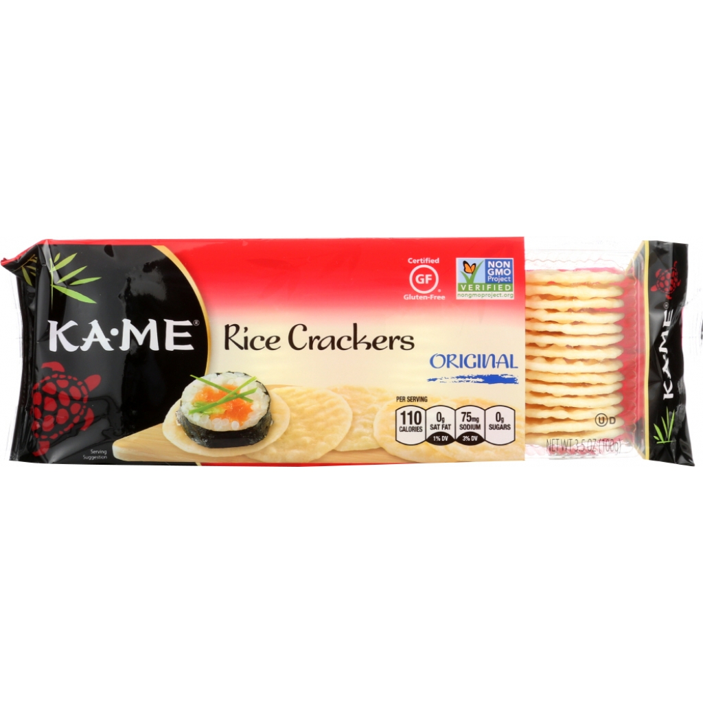 Plain Gluten-Free Rice Crackers - 3.5 oz