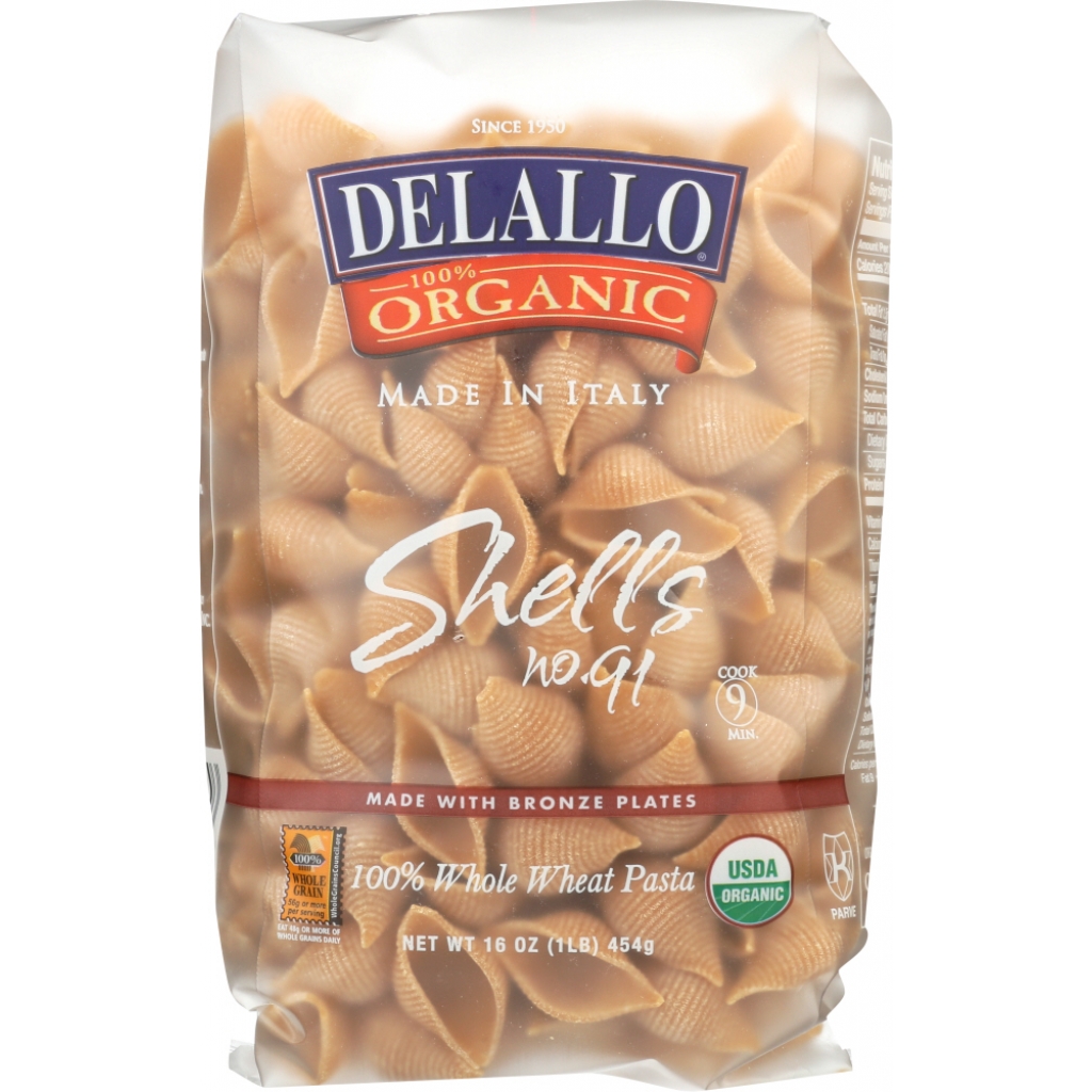 Organic Whole Wheat Shell Pasta - 16 oz