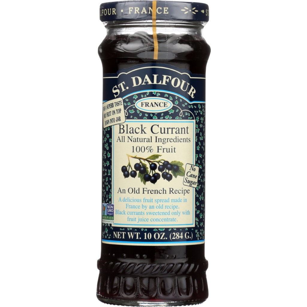 St Dalfour Black Currant Spread, 10 oz